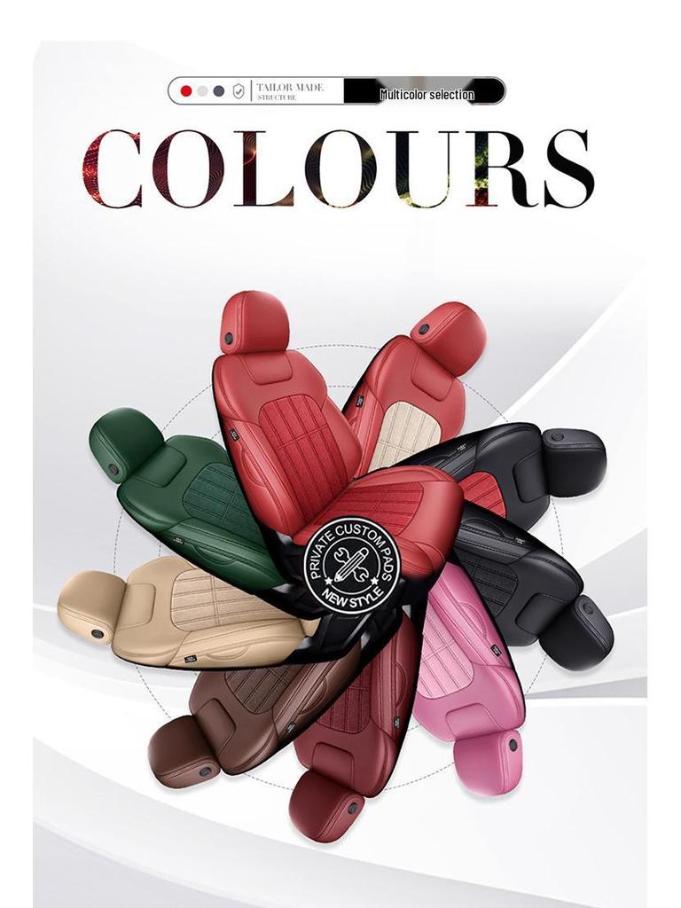 Universal Suede Car Seat Cover: Full Coverage, Ventilated, All-Season Cushion