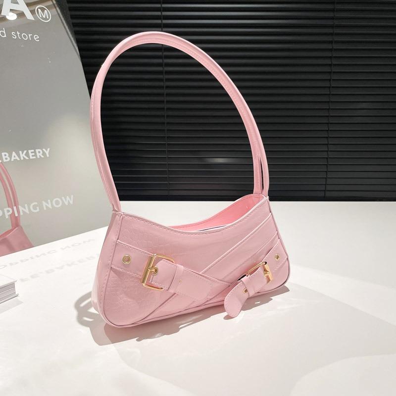 Niche Handbag Bag New Fashion Retro Spice Girl Armpit Bag Locomotive Bag Single Shoulder Women's Versatile Baguette Bag
