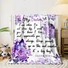 Purple Floral Butterfly Sister Gift Blanket bedroom Blanket for Livingroom Couch lunch break Soft throw for Friend's festival Gift