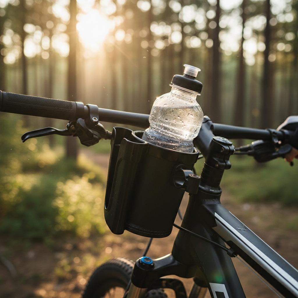 Universal Bike Water Bottle Holder for Mountain Bikes and Electric Motorcycles Durable ABS Plastic Easy Install