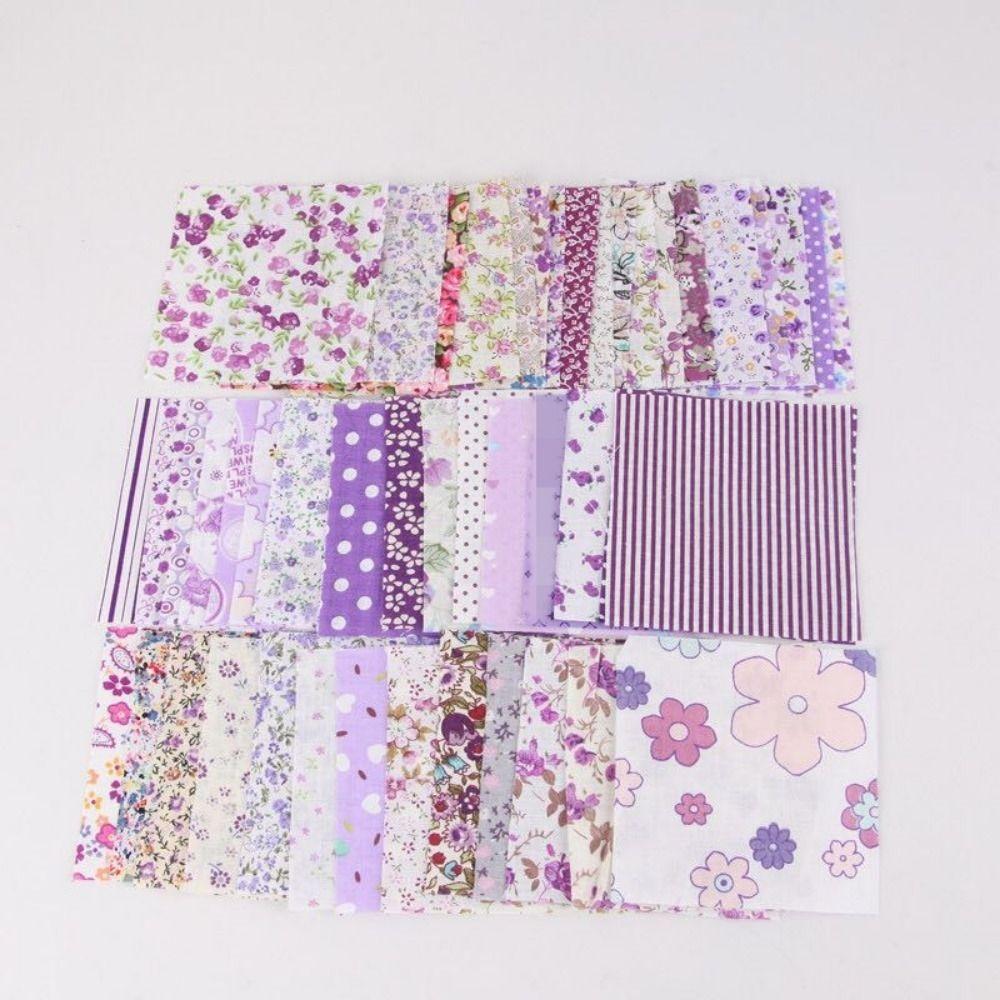40 Pieces/Set Vintage Precuts Fabric Jelly Rolls in Plain Weave with A Purple Style 6.5x50CM Cotton Strip Quilt Sewing DIY