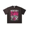 260 GSM Double Yarn 32 Count 100% Cotton Demon Slayer V89 Infinity Castle Print Unisex Heavy Cotton T Shirt