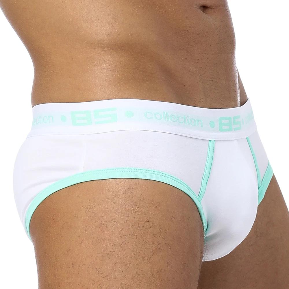 Men's Sexy Cotton Briefs Jockstrap Underwear Low Waist Soft Breathable Underpants Calzoncillos Hombre Lingerie