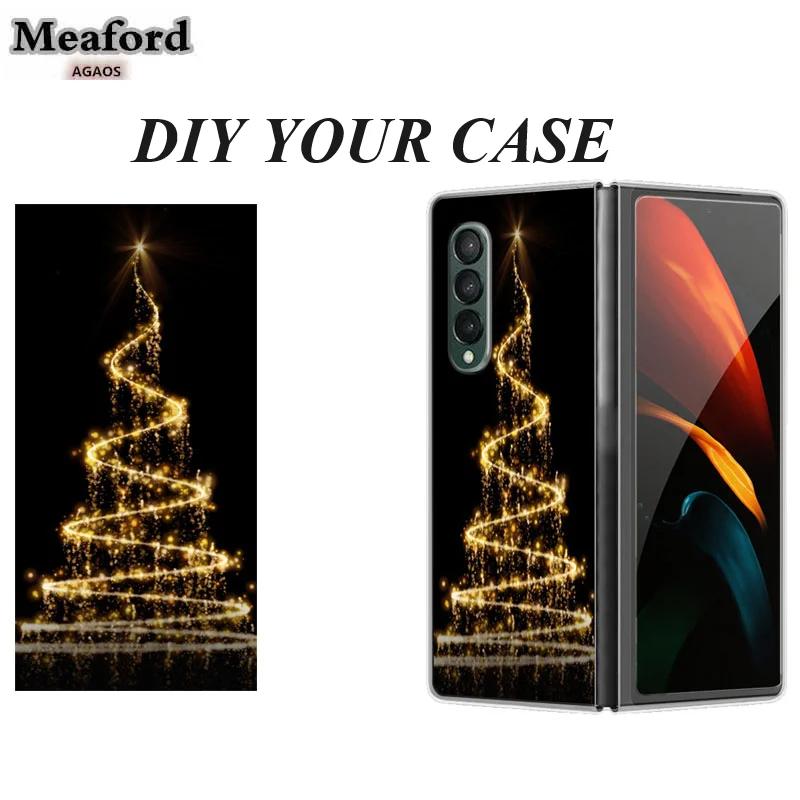 DIY Customized Case for Samsung Galaxy Z Fold 3 4 5 Cover PC Plastic Personalized  Photo Case for Samsung Z Flip 3 4 5 Coque
