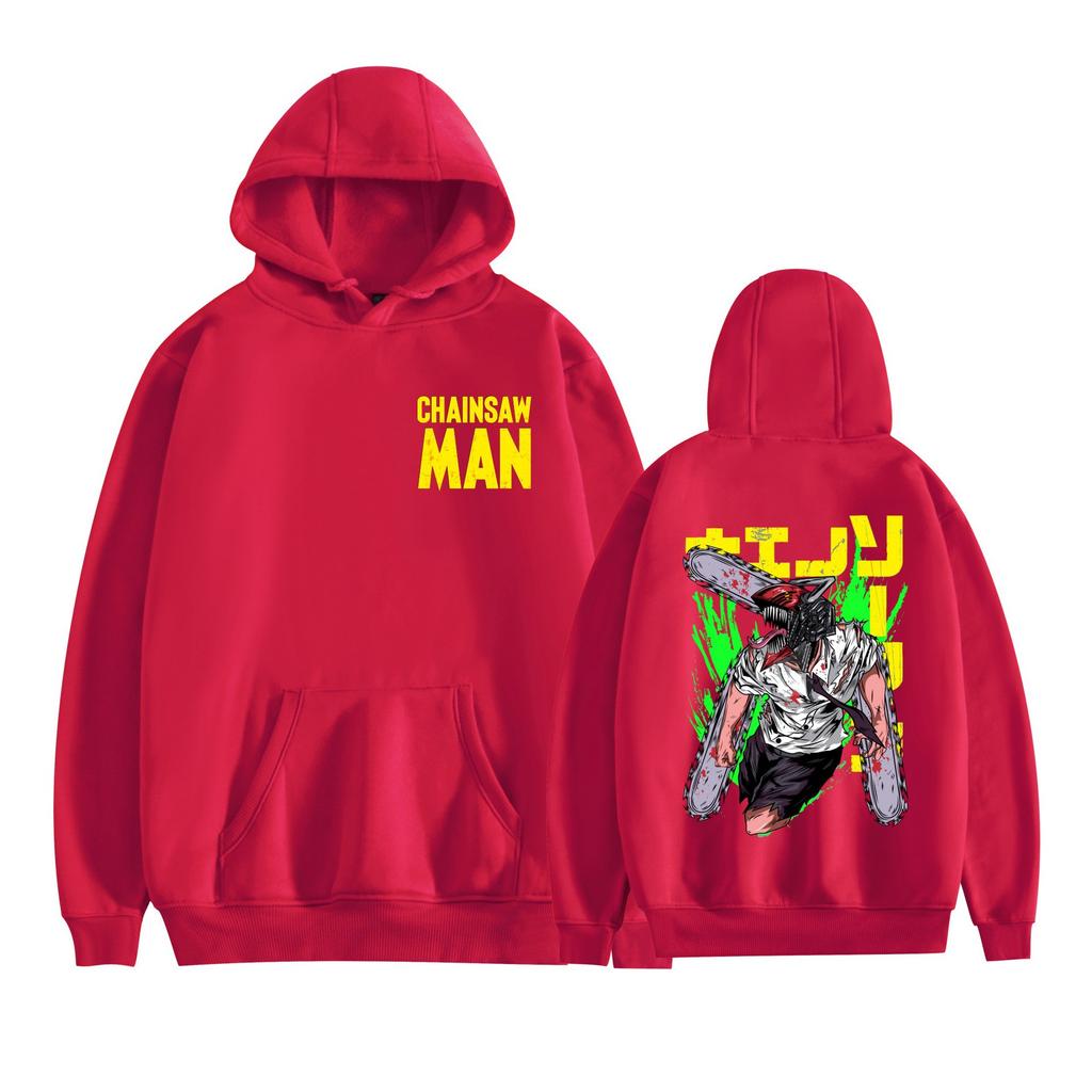 Hot Chainsaw Man Funny Hoodie Hip Hop Graphic Sweatshirts Streetwear Harajuku Tracksuit