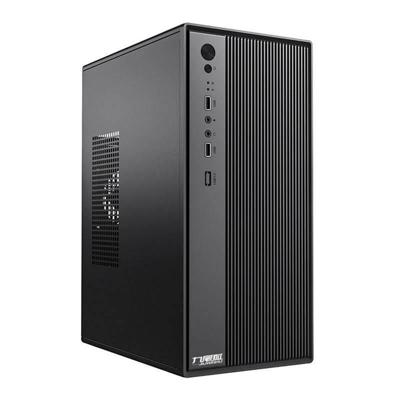 Mini Computer Case Desktop PC Tower For Micro-ATX/ITX Motherboard 250mm GPU Graphic Card Length 8cm Air Cooling Fans SSD+HDD