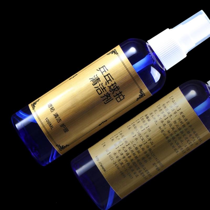 100ml Table Tennis Racket Cleaner Pressing Sprays Rubber Cleaning Maintenance Tackifier Table Tennis Bat Cleaning Tool