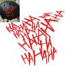4pcs Joker Hahaha Car Stickers Helmet Reflective Decor Automobile Motorcycle Reflective English Sticker Waterproof Sticker Vinyl