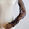Decorative Paired Arm Warmer False Cuffs Pearls Tulle for Princess Dress False Sleeves Long Arm Covers