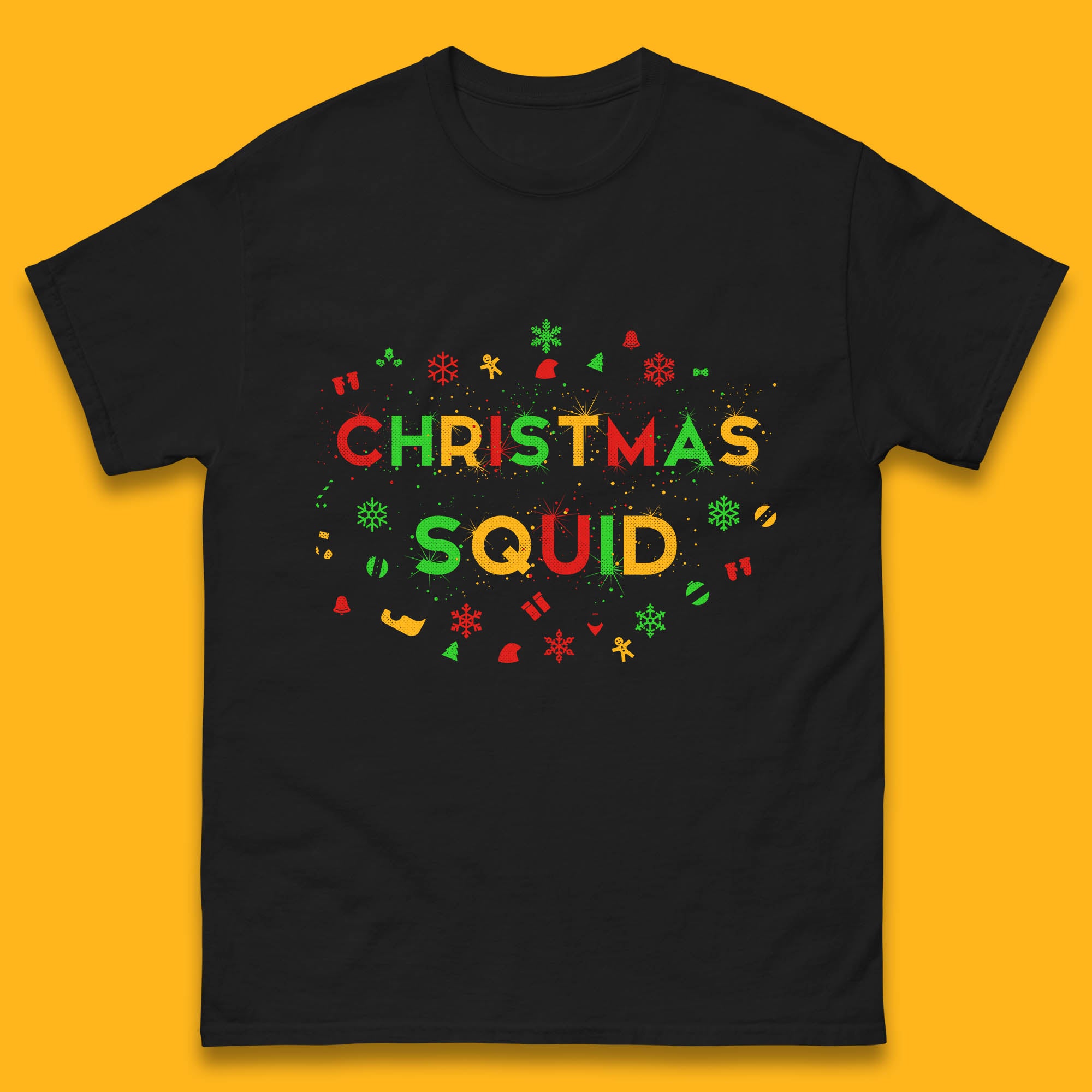 Christmas Mens T Shirt Womens Tops Tees Christmas Squad Matching Top 2XL