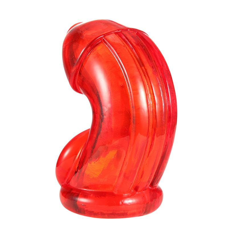 Silicone Male Chastity Cage Scrotal Bondage Penis Cage Ball Cock Ring Penis Ring Sex Toys for Men Prevent Erection Chastity Cage