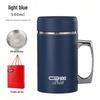 Stainless Steel Thermos Mug with Handle - Custom Logo for Office, Business Events, Parties, and Anniversaries