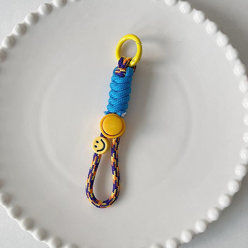 Módní klíčenka kreativní pletená klíčenka na šňůrku pro pouzdro na telefon pro ženy proti ztracení uzlu lano popruh klíčenky od auta diy příslušenství