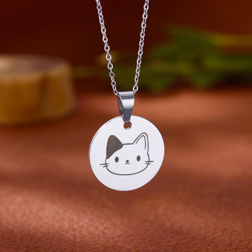 

Cute Cat Stainless Steel Necklaces for Women Gold Color Animal Pet Pendant Necklaces Party Luxury Jewelry Birthday Gifts BFF