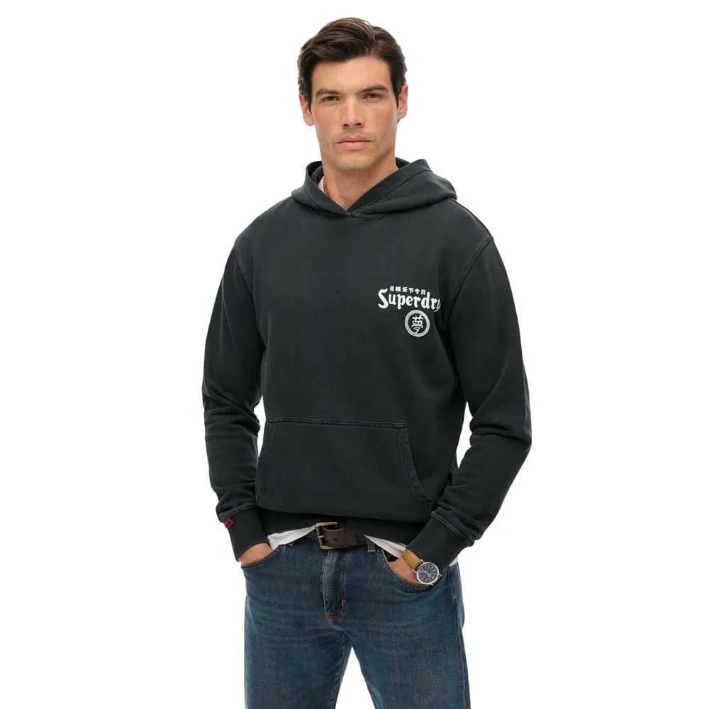 

Superdry Толстовка с капюшоном Tokyo Narrative Loose Fit XL