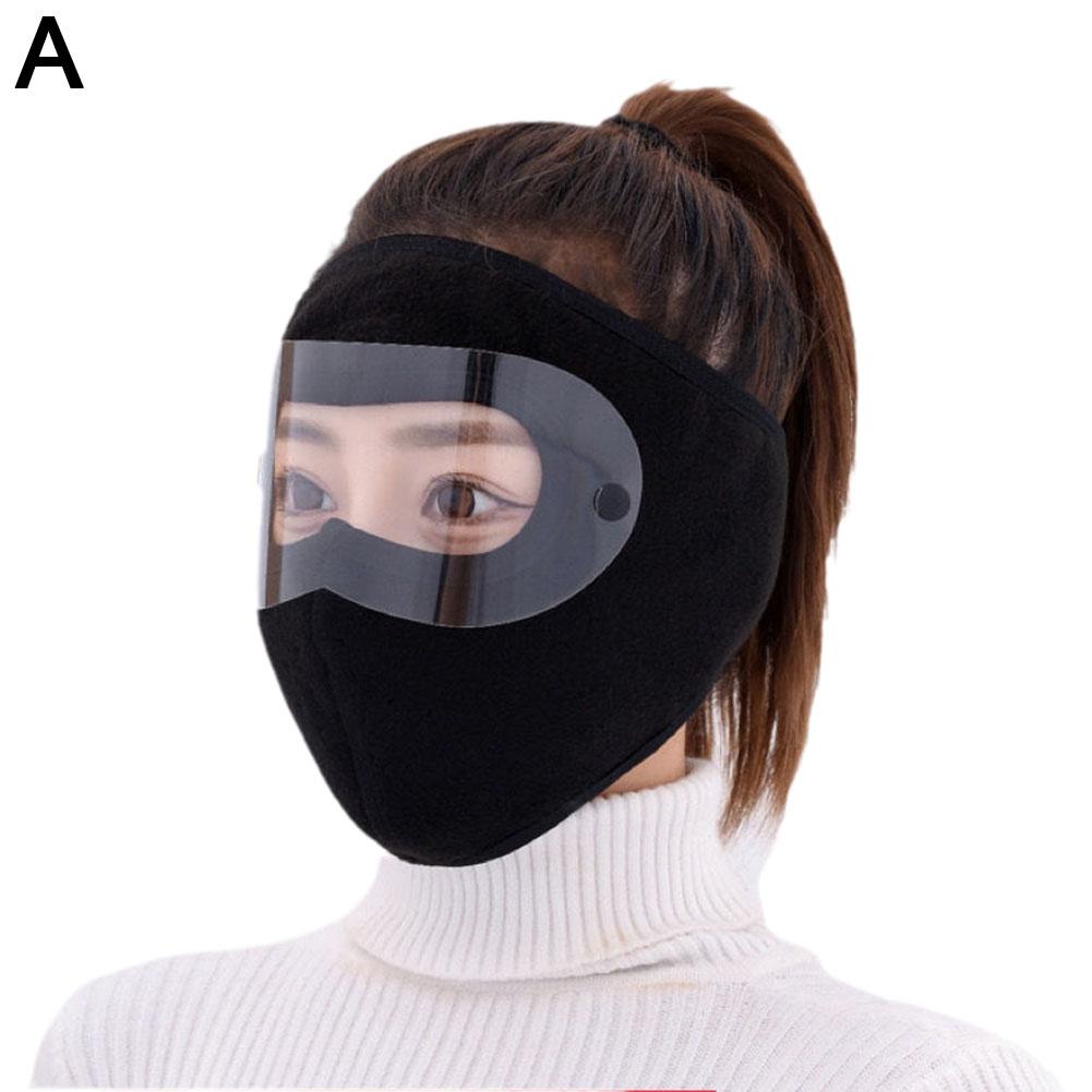 Winter Windproof Mask Thickened Warm Fleece Breathable Motorcycle Cycling Face Mask Bike Riding Sportmask Cover Goggles