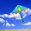High Quality Polyester Triangular Kite With Long Tail Underwater Series Dolphin Mermaid Kite For Easy Flying