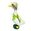Pastoral Style Goose Bonnet Hat Triangle Scarf Flower Pattern Bright Color Porch Goose Costume Farmhouse Photo Prop