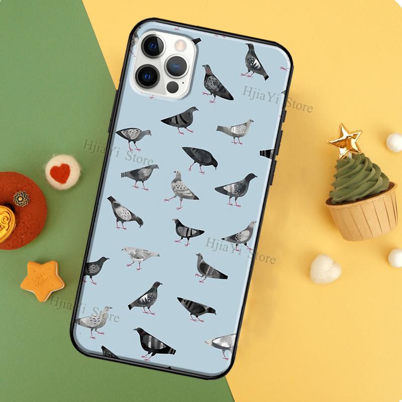 Pigeons Collage Coque Phone Case For iPhone 11 14 12 Pro Max 13 Pro XS MAX 6 7 8 Plus 5S SE 2020 X XR Cover