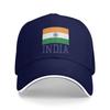 Bandiera Indiana Tricolore con Chakra di Ashoka Cappellino da Baseball Indiano Desi Cappellino Trucker alla Moda Cappellino Snapback per Coppia Primavera Donna Rock