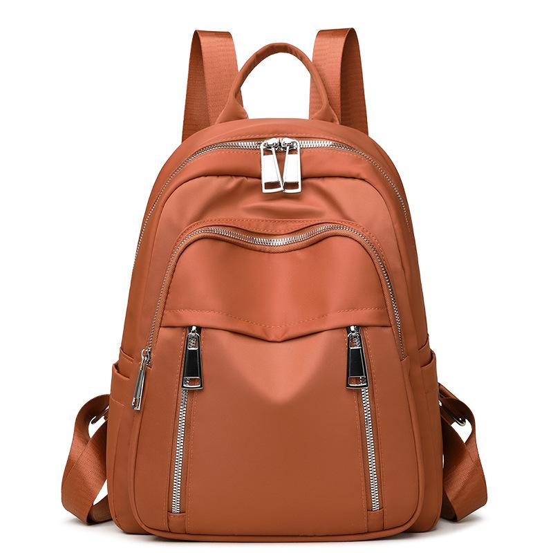 Schoolbag Oxford Cloth Women's Backpack 1011 New Large Capacity Lightweight Casual Backpack Travel Versatile Waterproof Schoolbag Women