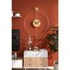 Tiktok Plus 60 Cm Gold, Modern Decorative Pendulum Metal Wall Clock