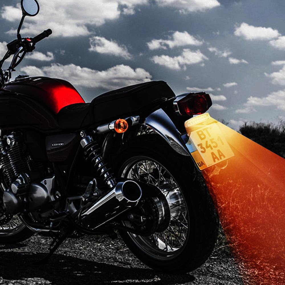 Red Cafe Racer LED Rear Lights Motorcycle Lighting For ATV Quad Kart Randomly Sent Moto Tail Brake Light Indicator Lamp