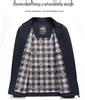 Jipusha Men's Spring/Autumn Casual Stand Collar Jacket for Middle-aged Men