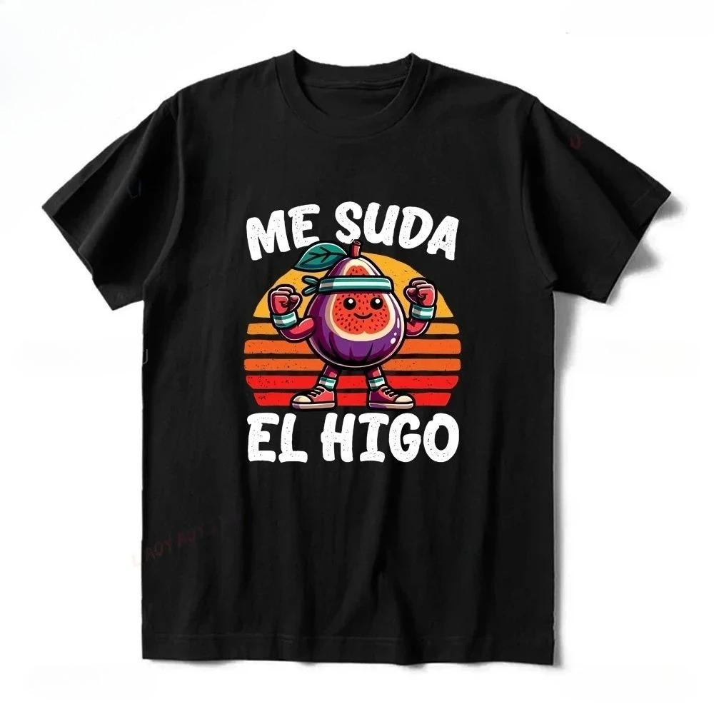 Me Suda El Nabo Women's Sleeve Printed T-shirt Funny Spanish Jokes Vintage Soft Casual Tops Women Clothing Graphic Tshirts