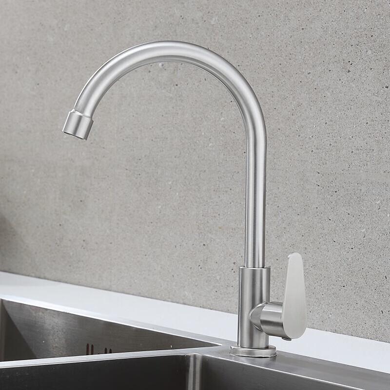 VEMUSE 304 Stainless Steel Single Cold Kitchen Faucet