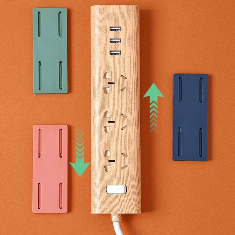 Wall Mount Adhesive Cable Organizers No Drill Cord Holder No Drill Cord Holder Tool for Power Strips Wall Installation