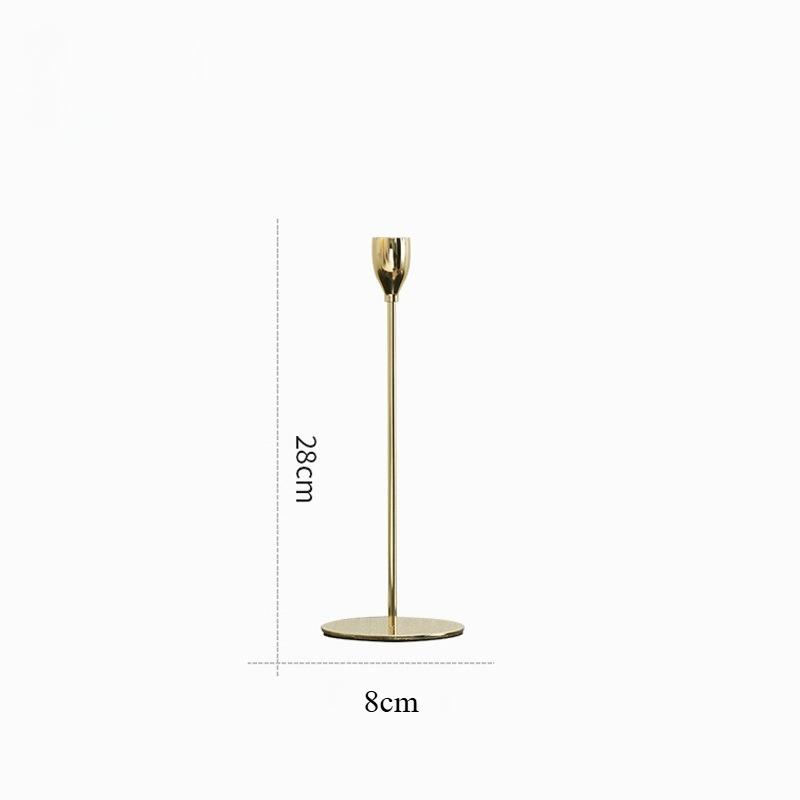 Metal Candle Holders Luxury Candlestick Fashion Wedding Candle Stand Exquisite Candelabra Table Home Decorations