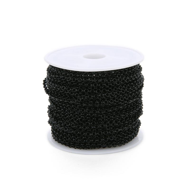 

10 Ярдов 2/3 мм Металлические Железные Роло О-звеньевые Цепи Оптовая Цепь Золотого Цвета для DIY Браслетов Ожерелий Изготовления Фурнитуры Оптом 2mm Width чёрный