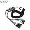 LSZ Spring Extention Cable Waterproof for Truck Trailer Reversing Camera 6M 7PIN Aviation Connector