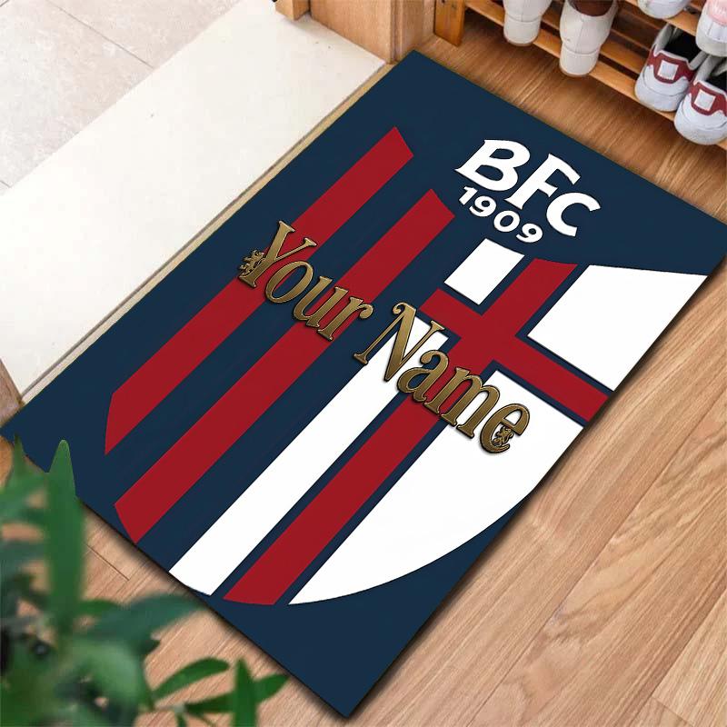 Bologna Fc Custom Name Carpet Rug For Living Room Bedroom Home Sofa Decoration Kids Play Nonslip Floor Mat