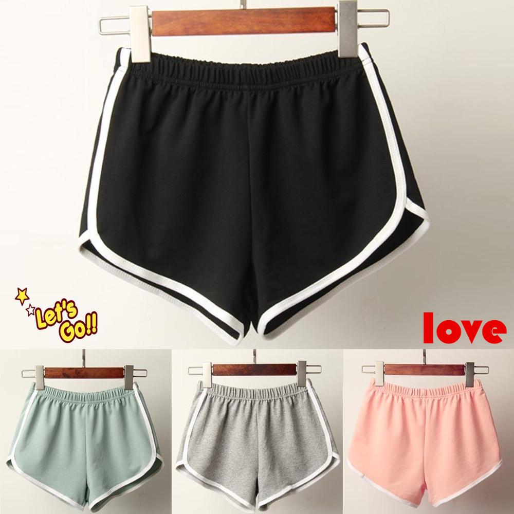 

Спорт Шорты женщинлетний случайный твердый цвет Три брюки Мода Пляж Пант