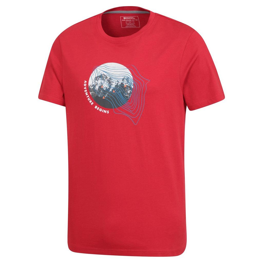 Mountain Warehouse Mens Adventure Begins Organic Cotton T-Shirt