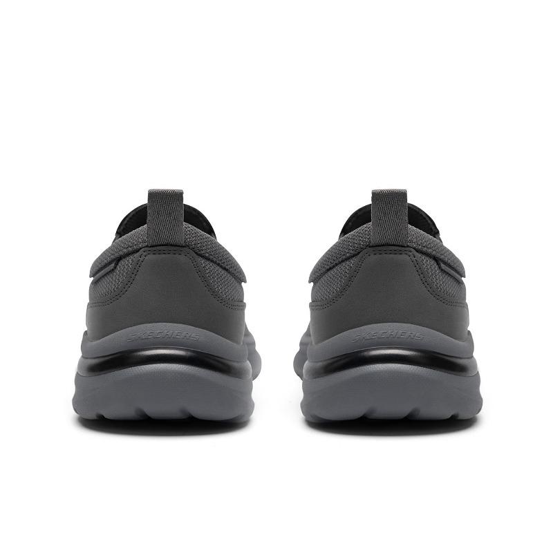 Skechers Men Gray Low Top Casual Shoes Simple Versatile Comfortable Cushioning 205493-GRY