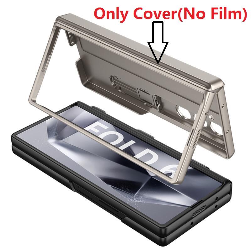 Magnetic Hinge for Samsung Galaxy Z Fold 6 5 4 Case Plastic Anti Spy Full Coverage Privacy Protective Cover Holder Stand Luxury