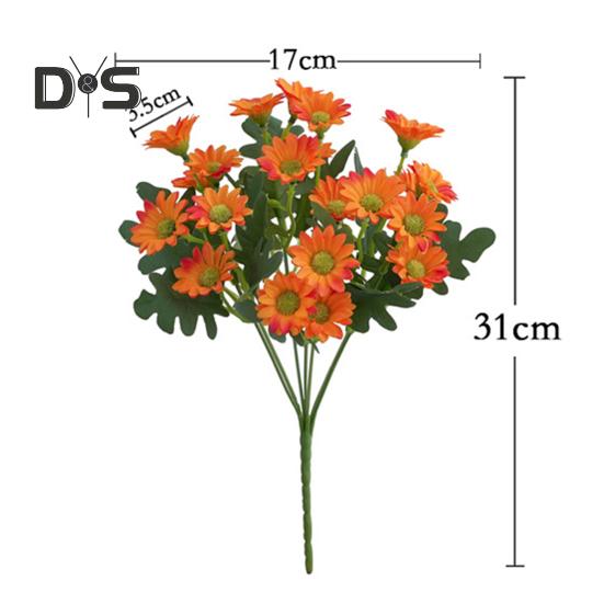 Artificial Flower Plastic Beautiful Bright Colored Aesthetic Simulation Chrysanthemum