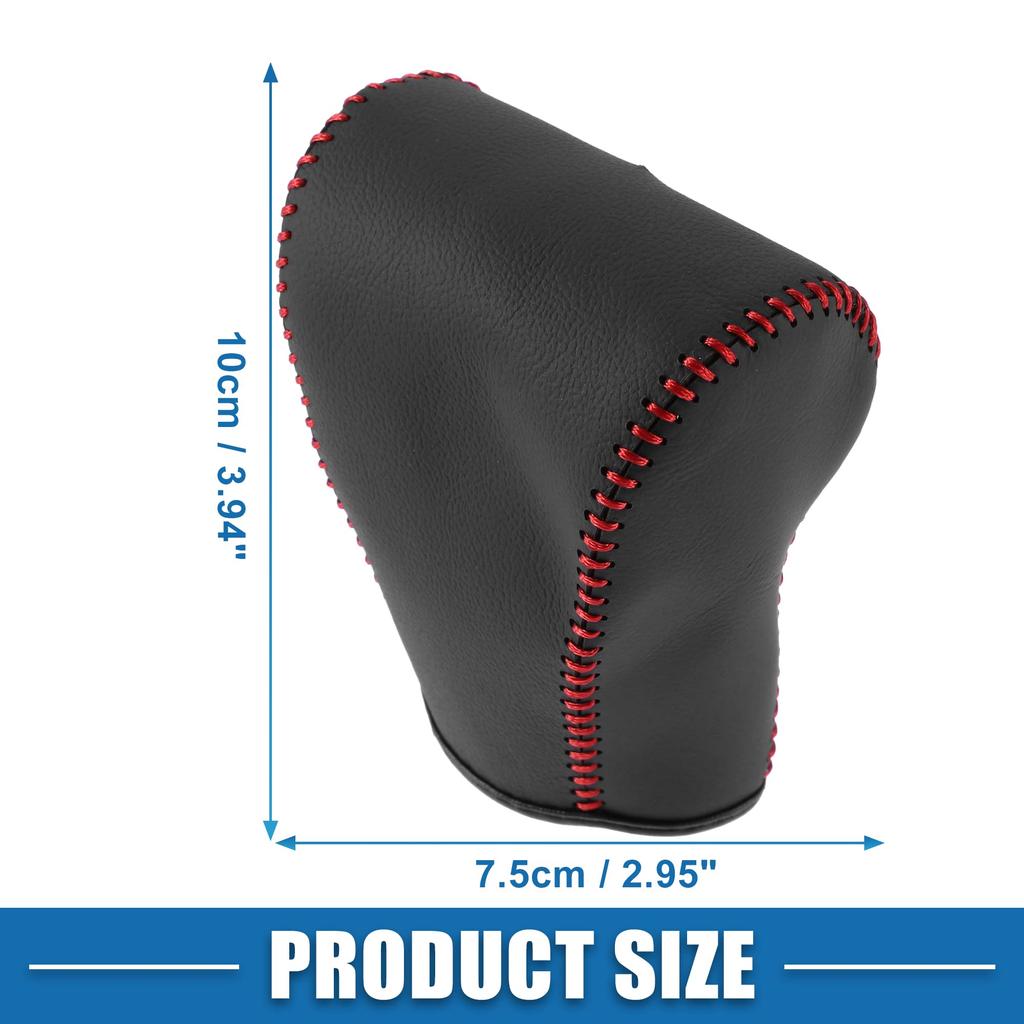 A ABSOPRO Speed Shift Knob Cover Automatic Transmission Lever Red