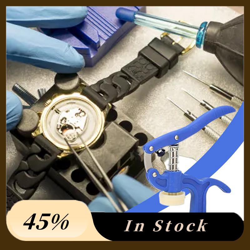 

A60Z Top Watch Pressing Set Professional Pressing Tool Watch Back Case Pressing Repair Kit With 12Peices Fitting Dies Anti-Slip синий