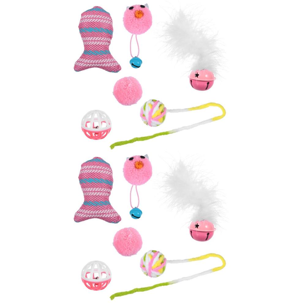 12 Pcs Cat Toy Cat Teaser Christmas Cloth