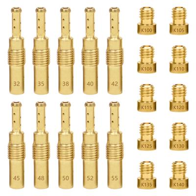 MUFUSHAN (10 Size Set) Pilot Jet Nozzle, Carburetor Jet, Pilot Jet + Main Jets