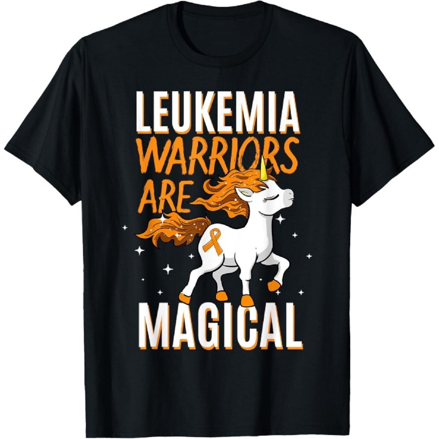 

Leukemia Warriors Are Magical Leukemia Awareness T-Shirt XXXXXL чорний