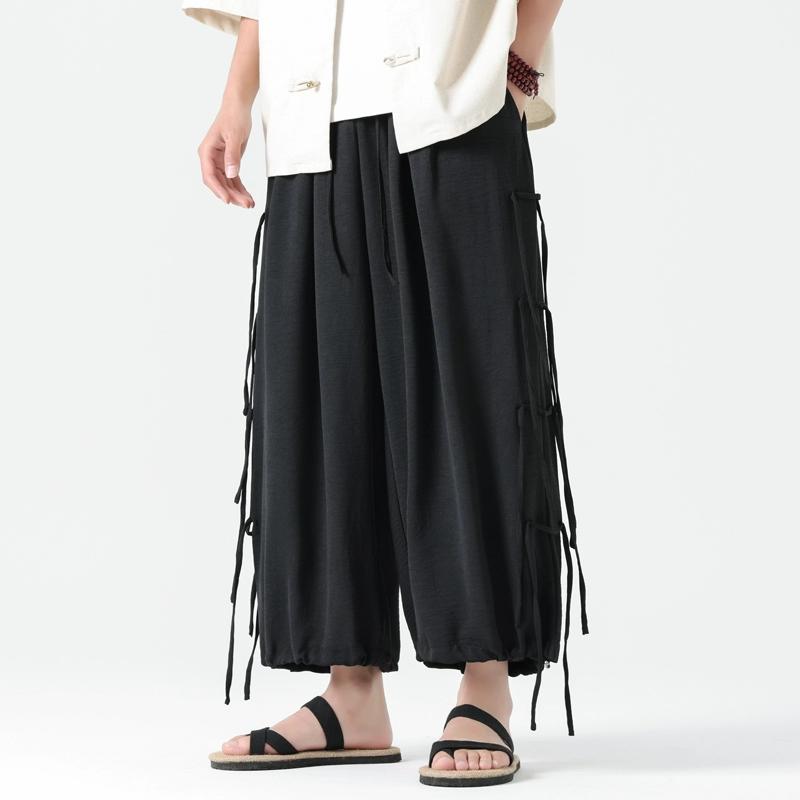 

2025 модные мужские брюки-карго, хип-хоп брюки-джоггеры, мужские брюки с эластичной талией, повседневные комбинезоны, спортивные штаны, свободные мужские новые уличные брюки 5XL XL чёрный