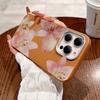 Elegant Pink Flower Pattern Phone Case For iPhone 17 16 15 14 Pro 13 12 11 Pro Max 17 Air 14 15 Plus Shockproof Soft Cover