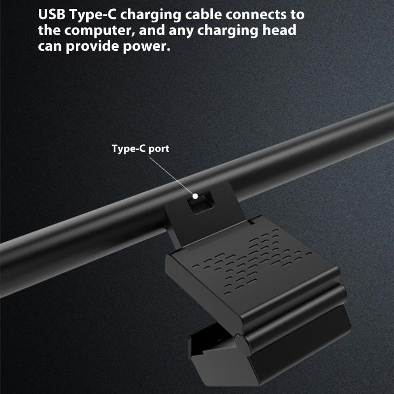 Adjustable Brightness Touch Sensitive Screen Light Bar with Timer 5 Mode USB C Rechargeable Eye Protections Lamp