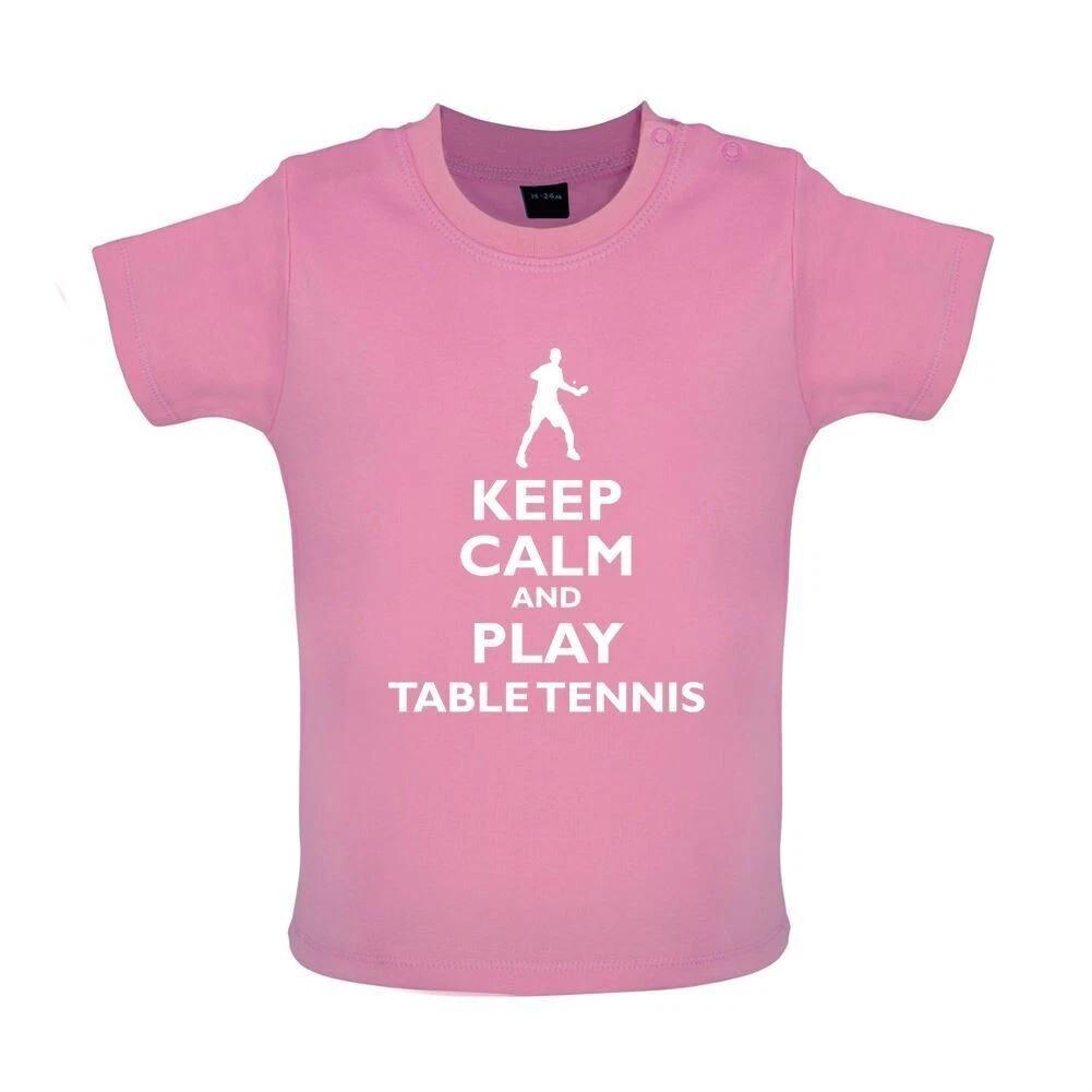 

Keep Calm And Play Tennis Table - Kids Baby Kids Boys Girls Unisex T-Shirt / Bodysuit - Player Ping Pong Tt 160