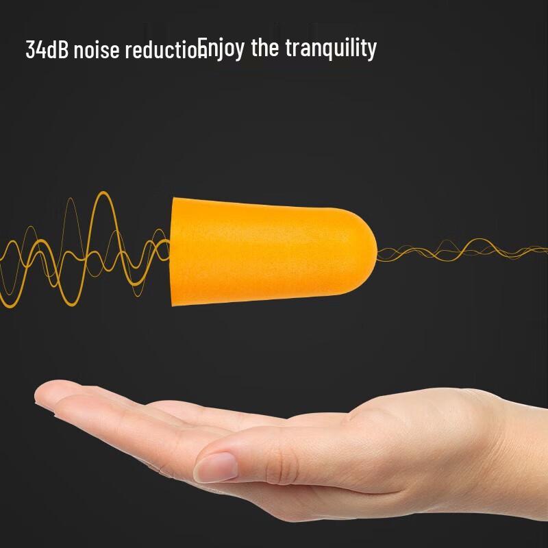 Deli DL523002 Bullet-shaped PU Earplugs